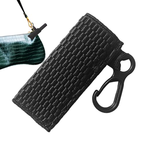 Schlüsselanhänger mit Lippenstiftbeutel: Schlüsselanhänger mit Lippenstift-Tasche | Padent Lippenstift-Tasche | Schlüsselanhänger mit tragbarer Lippenbalsam-Tasche für Mädchen | Glanzschutzetui von Genérico