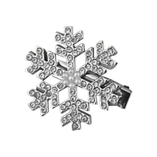 Schneeflocken-Haarspange für Damen, Haarclip mit Strasssteinen, elegante Haarspangen für Weihnachten, Haarspangen für Geburtstage, Feiertage von Genérico