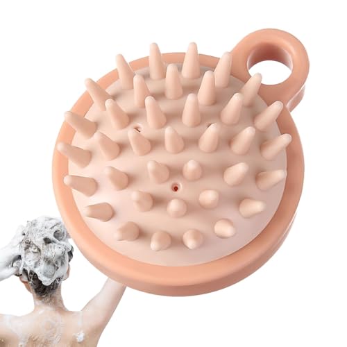 Shampoo-Massagegerät-Pinsel: Haarwaschbürste aus Silikon, Massagebürste mit trockenem Kopf | Peeling-Kopf, Duschzubehör für Ehefrau Frauen Vater Männer Ehemann Teenager von Genérico