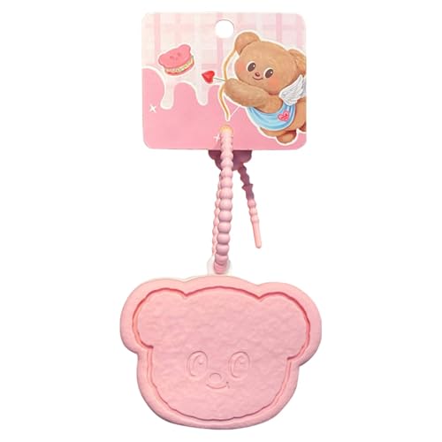 Silikonbeutel - Keychain Wallet | Kleine Geldbörse | Coin Purse | Cute Bear Shape Bag für kleine Anime-Figuren, Peripherals Wechselkurse, kleine Tasche mit Reißverschluss für Coinss, Ohrringe & Ringe von Genérico