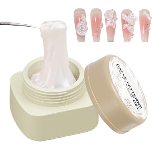 Skulptur Nagelpaste: kein ohne Waschen, reinweißer Lichthärtungskleber, feine Details von Skulpturkleber, professionelle Salon-Maniküre, Kunstlack Skulptur Nagelpaste: kein ohne Waschen, reinweißer Lichthärtungskleber, feine Details von Skulpturkleber, professionelle Salon-Maniküre, Kunstlack von Genérico