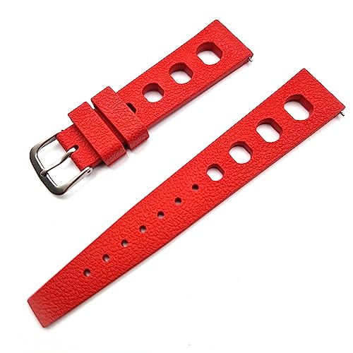 Tropic Strap One More Armband Gummi Silikon Sub Diver Vintage Rally Racing 20 mm, 20mm von Generico