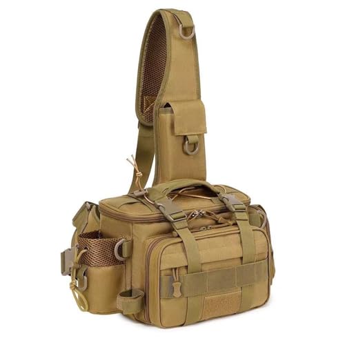 Wasserdichte Tasche mit Rutenhalter, Organizer für Angelwerkzeuge, verschleißfest, für Camping, Wandern, Jagd, im Freien von Genérico