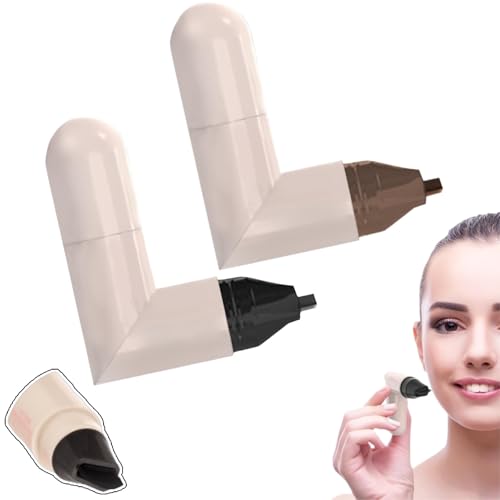 Waterproof Eyeliner, schwarzer Make-up-Stempel mit Doppelspitze, mudgedicht und schweißfest, perfektes Katzenaugen-Look, Testschablone für Verschiebungen, Termine von Genérico