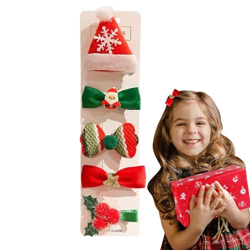 Weihnachtliche Haarspangen für Mädchen, Haarklammer für Weihnachten, dekorative Haarnadeln, 5 Stück, für Damen, festliche dekorative Haarnadeln, Zugang von Genérico