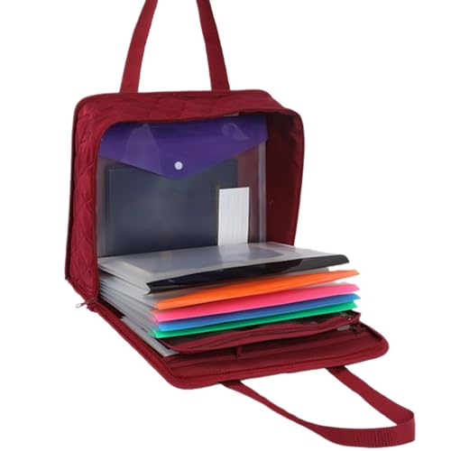 wasserdichte und feuerfeste Dokumentenbox, wasserdicht und, für Haushaltsdokumente, tragbarer Organizer mit feuchter Trennwand, für Reisen, Zuhause, Bank und Auto von Genérico