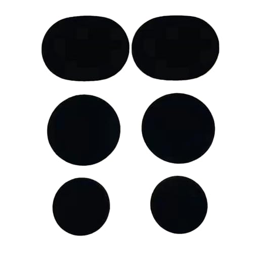6 Stück Schuhflicken für Löcher – Reparatur von Schuhlöchern | Turnschuhreparatur-Patches | Sneaker-Zehen-Aufkleber nicht rutschend | Fersenschutz, Schwarz , Se référer au descriptif von Générique