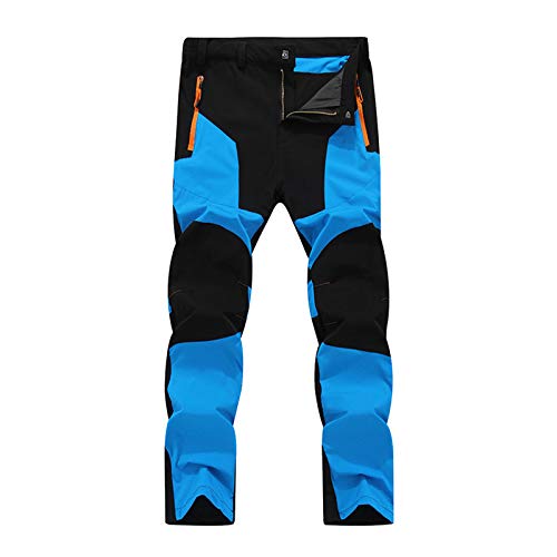 AI 2024 Neue Schneehose für Männer, winddicht, wasserdicht, Trekkinghose, Thermo-Leggings, Baumwolle, Schwarz, dunkelblau, 46 von Générique