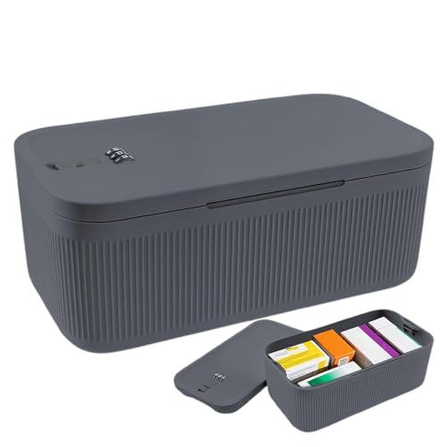 Abschließbare Box – Medikamentenbox mit Kombinationscode | tragbarer Kühlschrank Behälter für Medikamente Lebensmittel Snacks Zug Garage Reisen Outdoor Boot Camping Flugzeug Abschließbare Box – Medikamentenbox mit Kombinationscode | tragbarer Kühlschrank Behälter für Medikamente Lebensmittel Snacks Zug Garage Reisen Outdoor Boot Camping Flugzeug von Générique
