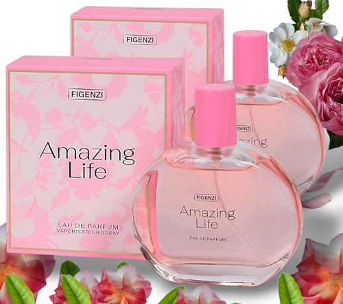 Amazing Life Eau de Parfum 100 ml, langanhaltend, sinnlich, Elagance + 1 Bild, 2 Stück von Générique