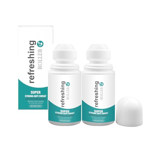 Antitranspirant Deodorant für Männer Frauen, Refreshing Sweat Control Roller, langanhaltende Absorption von Sweatseiten, Handfeet und Gesicht Universal tragbar (2) von Générique