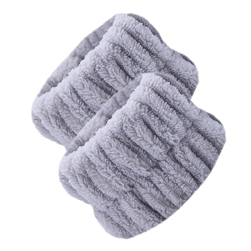 Armbänder zum Waschen – Armbänder zum Waschen des Gesichts | Handtuchband zum Waschen des Handgelenks | 2 Whirlpool-Armbänder aus saugfähigem Korallenvlies | flauschige Handtücher zum Waschen von Générique