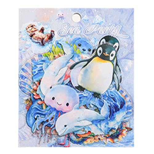 Aufkleber zum Thema Tiere, Aufkleber der Tierwelt | Tieraufkleberbögen | niedliche Cartoon-Tieraufkleber, Wasserflaschenaufkleber mit Themenbereichen von Générique