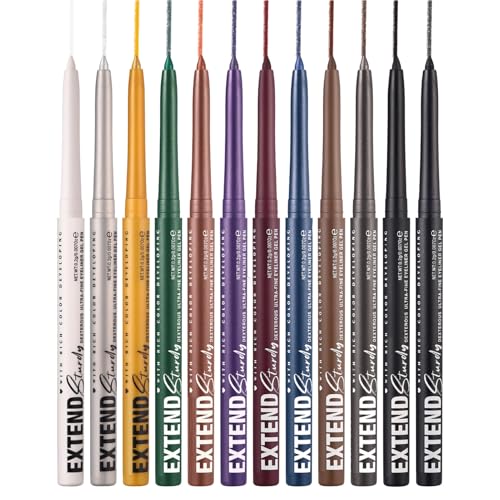 Augenfutter Set, Augenliner-Stifte Set | 12 Farben wasserdichte Augen-Make-up-Stifte | Langlebige professionelle Gelstifte Set C Augenfutter Set, Augenliner-Stifte Set | 12 Farben wasserdichte Augen-Make-up-Stifte | Langlebige professionelle Gelstifte Set C von Générique