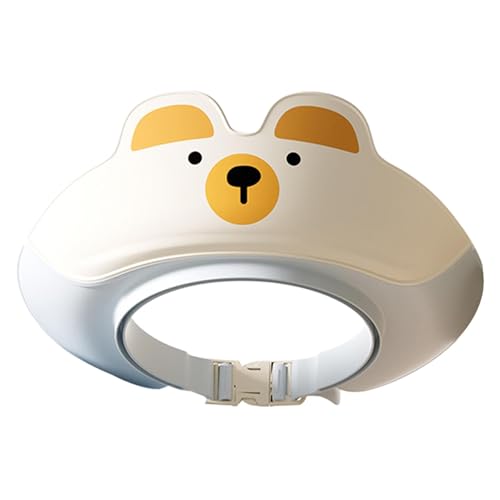 Baby Bath Cap - 3D Bear Shampoo Hut, Duschkappen für Kleinkinder | Wasserdicht mit doppellagigem Design, leichte verstellbare Duschhaube für Säuglinge von Générique