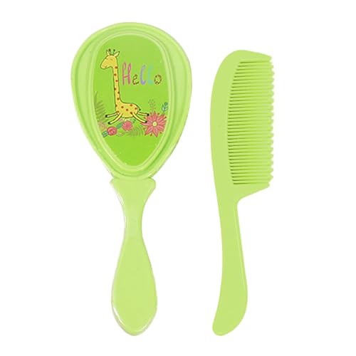 Baby Brush and Comb Set, Soft Bristle Hairbrush, Cradle Cap Grooming Tool, Gentle Scalp Massage Shower Care for Boys and Girls, 4,92 x 1,18 x 0,2 Zoll von Générique