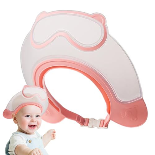 Baby Hair Washing Shield, Adjustable Kids Shower Cap, 9.06 x 9.06 x 2.76 Inches Soft Waterproof Visor Prevents Soap and Water from Eyes, Lightweight Comfortable Design for Bathing Use von Générique