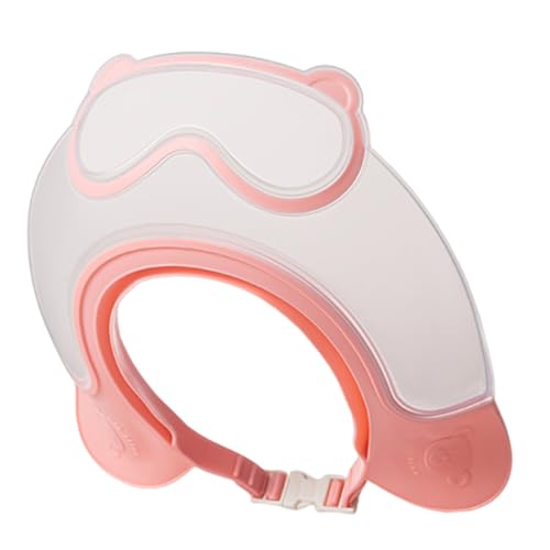Baby Hair Washing Shield, Kids Bath Visor Cap, Adjustable Waterproof Design, Soft Safe Material, Ideal for Shampoo Time and Bathing, 9.06 x 9.06 x 2.76 Inches Grey Blue Pink, 1 Pack von Générique
