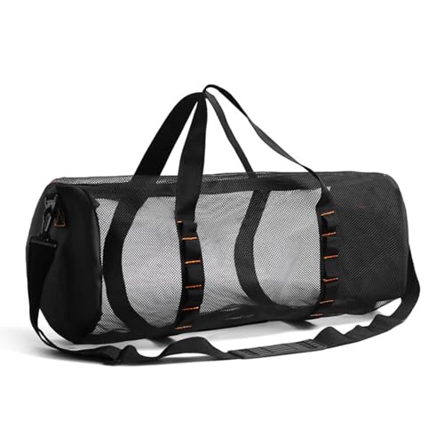 Badetasche, Netz-Strandtaschen für Frauen, Spielzeug-Organizer für Damentaschen, Strandtasche für Muscheln, Picknick-Tasche, robuste Strandtasche, Reisetaschen in m, Schwarz, Se référer au descriptif von Générique