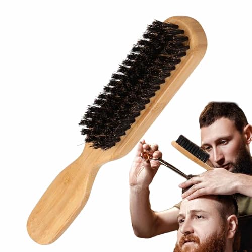 Bartkamm – Bartkorrektor für Männer – Schnurrbartpinsel, Bartbürste, Bartpflegewerkzeug – Entwirrung – Glätten – Haarbürste – keine Beschädigung von Générique