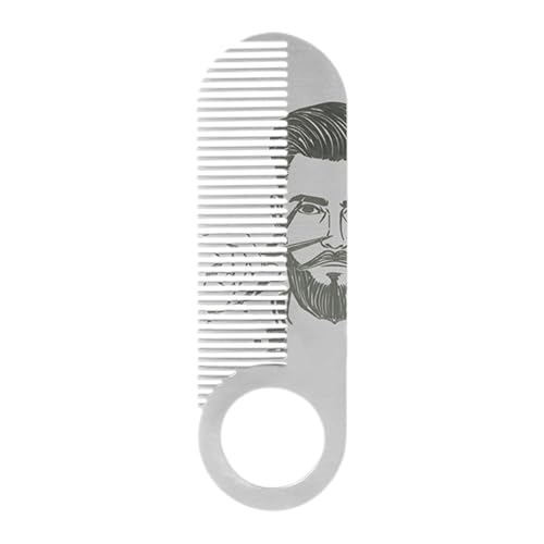 Bartkamm – Bürste im Schnurrbart-Stil, Schnurrbart | faltbarer Bartenkamm | Men Pockable Pockable Styling Dentans Falttasche Haarläuse | Tragbares Formularwerkzeug mit Anti- von Générique