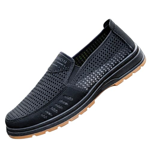 Basketball Running Herren Sicherheitsschuhe Männer rutschfest atmungsaktiv Slip on bequem Mode Jogging Outdoor rutschfeste Wanderschuhe, B Das Schwarze, 43 EU Basketball Running Herren Sicherheitsschuhe Männer rutschfest atmungsaktiv Slip on bequem Mode Jogging Outdoor rutschfeste Wanderschuhe, B Das Schwarze, 43 EU von Générique