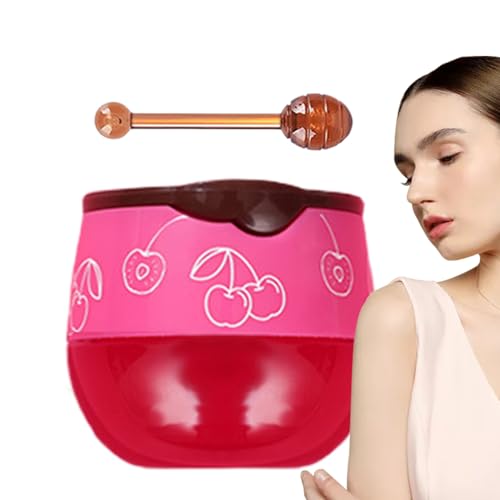 Bee Lip Balm Honey, Moisturizing Honey Schlafmaske, 1,69 × 1,42 Zoll Hydrating Overnight Lips Scrub Peeling Care, Honeys Lips Treatments for Dry and von Générique