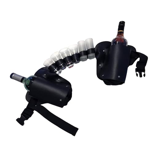 Bierdosenhalter-Gürtel | Bierhalter mit verstellbarem Riemen | Geldbörse, Wasserflaschenhalter für Jogging Outdoor Sport Walking Bire Belt Holst, Schwarz , Se référer au descriptif, Siehe Beschreibung von Générique