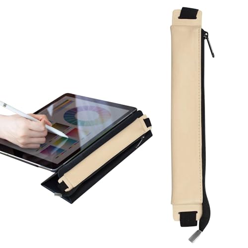 Bleistift-Daumen aus Leder – Federmäppchen aus Leder – Stift mit Reißverschluss – kompakter Schreibwaren-Halter | Soft Durable Organizer Pouch, Vintage-Tasche, tragbares Schulzubehör für Bure, khaki Bleistift-Daumen aus Leder – Federmäppchen aus Leder – Stift mit Reißverschluss – kompakter Schreibwaren-Halter | Soft Durable Organizer Pouch, Vintage-Tasche, tragbares Schulzubehör für Bure, khaki von Générique