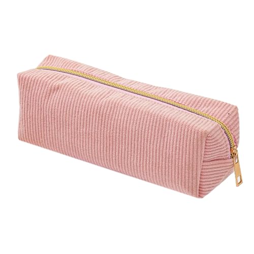 Bleistifttasche – Bleistifttasche mit Reißverschluss | Briefpapier-Organizer mit Reißverschluss | Sammelalbum | Aufbewahrungstasche für Haftnotizen | Eraser Marker Ruler Sticky Notes Of, Pink, Se von Générique