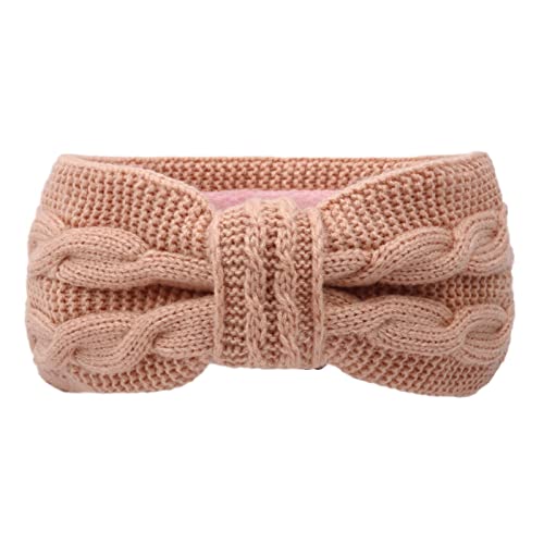 Braunes Leder-Handgelenk, für Häkchen, lässig, für Frauen, Splice Holey Bow Solid Outdoor Schal Zeremonie, Rosa, One size von Générique