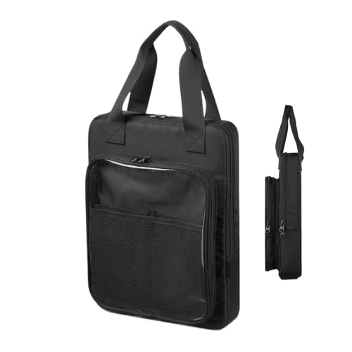 Buchschutztasche – Organizer für schwarze Malbücher, Buchumschlag, Tasche für die Aufbewahrung von Büchern zum Ausmalen | Tragbare Poster-Aufbewahrungstasche von Générique