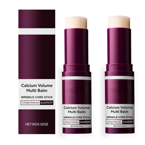 Calcium Multi Balm, Calcium Balm Stick, Wrinkle Core Stick, Anti-Aging, Hydrating, Hautstraffung Almond & Vitamin E für Lip Balm Eye Cream Hals von Générique