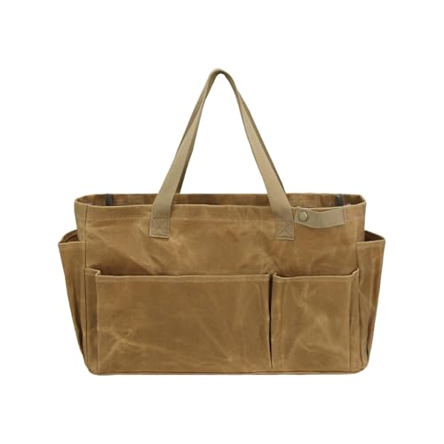 Camping-Picknic Storage Bag, Waxed Canvas Storage Bag, Portable Firewood Carrying Bag, Waterproof Waxed Canvas Camping Utensil Bag Organizer and Multifunctional Camping Tools Carrying Tote for Camping-Picknic Storage Bag, Waxed Canvas Storage Bag, Portable Firewood Carrying Bag, Waterproof Waxed Canvas Camping Utensil Bag Organizer and Multifunctional Camping Tools Carrying Tote for von Générique