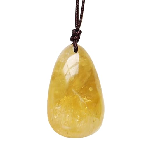 Citrin Crystal Pendant – Halskette in Gelb, eleganter Energieschmuck | Anhänger für Wassertropfen Citrin für Frauen, Halskette aus Stein, Geschenk zum Heiligen Vale Citrin Crystal Pendant – Halskette in Gelb, eleganter Energieschmuck | Anhänger für Wassertropfen Citrin für Frauen, Halskette aus Stein, Geschenk zum Heiligen Vale von Générique