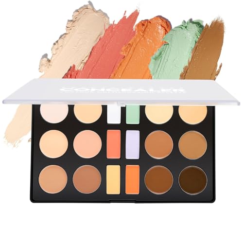 Concealer-Creme für Frauen – Palette mit Inhalt, 18 Farben Make-up für Foundation | Gesichtscreme, lange Palette von Konturen für langanhaltende Schönheit für Treffen Concealer-Creme für Frauen – Palette mit Inhalt, 18 Farben Make-up für Foundation | Gesichtscreme, lange Palette von Konturen für langanhaltende Schönheit für Treffen von Générique