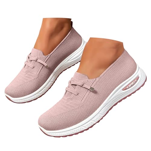 Damen-Tennis, bequem, orthopädisch, Damen-Sneaker, rutschfest, lässig, Tennisschuhe, bequem, Slip-On-Schuhe, orthopädisch, Keilabsatz, Sneaker, B Rosa., 41 EU Damen-Tennis, bequem, orthopädisch, Damen-Sneaker, rutschfest, lässig, Tennisschuhe, bequem, Slip-On-Schuhe, orthopädisch, Keilabsatz, Sneaker, B Rosa., 41 EU von Générique