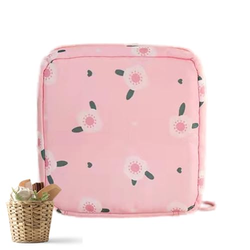 Damenbinden-Aufbewahrungstasche | Sanitärbinden-Tasche – wiederverwendbare Menstruationskissen, Reißverschlusstaschen, Pufferaufbewahrungsbeutel für Frauen von Générique