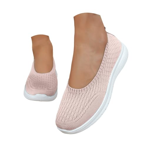 Damenschuhe, orthopädisch, Damen, Sommer, Damen, Sportschuhe, flacher Boden, rutschfest, hohles Netzgewebe, atmungsaktiv, weich, lässig, Schwitzen, Sport, Training, Pink, 36 EU Damenschuhe, orthopädisch, Damen, Sommer, Damen, Sportschuhe, flacher Boden, rutschfest, hohles Netzgewebe, atmungsaktiv, weich, lässig, Schwitzen, Sport, Training, Pink, 36 EU von Générique