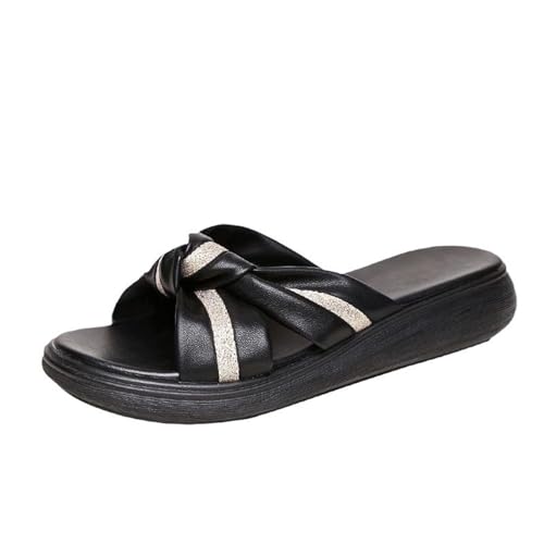 Damenschuhe mit Schleife, koreanischer Stil, rutschfest, dick, lässig, mit Schleife, Weiß, Schwarz, 39 EU Damenschuhe mit Schleife, koreanischer Stil, rutschfest, dick, lässig, mit Schleife, Weiß, Schwarz, 39 EU von Générique
