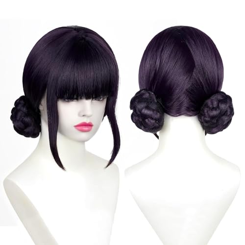 Demon Hunter Perücke Kostüm Cosplay Anime Mira Rumi Zoey Kostüm Wigs für Frauen und Männer Lila geflochtene Perücke Outfit Cosplay Zubehör für Halloween (Zoe) von Générique