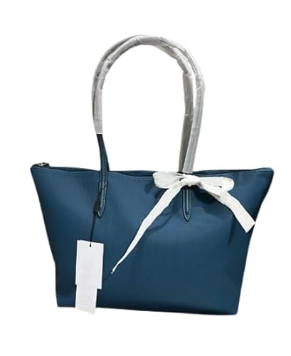 Einfache Tasche mit großer Kapazität im europäischen Stil für Frauen, wasserdichte PU-Tragetasche mit leichter und weicher Textur, Einkaufstasche mit mehreren Fächern und Farben optional, blau von Générique