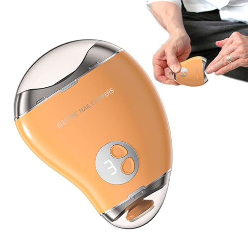 Elektrischer Nagelknipser – Zehennagelknipser | Doppelkopf-Nagelschärfer | Elektrischer Nagelknipser 500 mAh, elektrischer Nagelknipser in Mango-Form für Erwachsene, sicher mit 3 Elektrischer Nagelknipser – Zehennagelknipser | Doppelkopf-Nagelschärfer | Elektrischer Nagelknipser 500 mAh, elektrischer Nagelknipser in Mango-Form für Erwachsene, sicher mit 3 von Générique