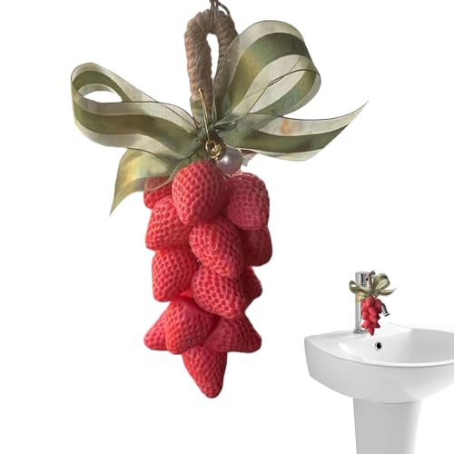 Erdbeerseife in Fruchtform, Gesichtsseife mit Kordelzug, dekorativ, feuchtigkeitsspendend, für Hautpflege, Männer, Frauen, Hände, Körper Erdbeerseife in Fruchtform, Gesichtsseife mit Kordelzug, dekorativ, feuchtigkeitsspendend, für Hautpflege, Männer, Frauen, Hände, Körper von Générique