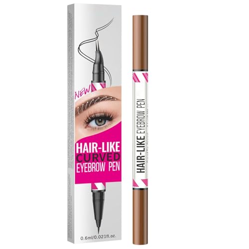 Eyebrow Pen, Liquid Brow, 2-in-1 Curved Fine Tip Long-Lasting Waterproof Makeup Tool, Duals-Head Precision Beauty Cosmetic, Eyebrow Marker für Frauen und Reisen Veranstaltungen von Générique