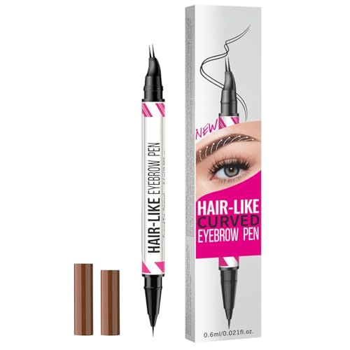 Eyebrow Pen, Liquid Brow, 2-in-1 Curved Fine Tip Long-Lasting Waterproof Makeup Tool, Duals-Head Precision Beauty Cosmetic, Eyebrow Marker für Frauen und Reisen Veranstaltungen von Générique