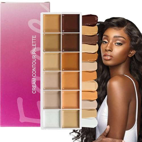 Farbkorrektur-Palette | 12 Farben, Creme-Kontur-Palette, Make-up-Korrektor für Frauen reife Haut Abend Hochzeit Reise Rendezvous von Générique