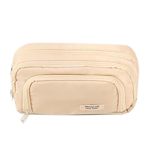Federmäppchen – großes Fassungsvermögen | Multifunktionale Reise-Toiletries Storage Bag | Stationery Organizer mit 3 Fächern | Schule Organisation Stationery Box für Stifte, Bleistifte, Eraser, von Générique