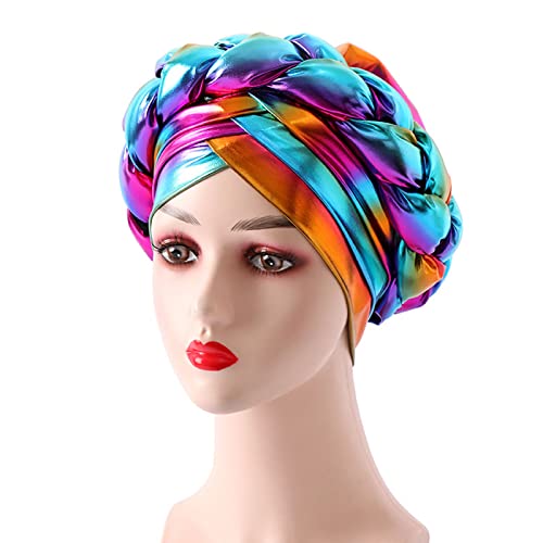 Filzhüte für Damen, Perlen, Zopfhut, Rüschen, Krebs, Wrap, Schlafkappe, Satin, gefüttert, Haarmützen, Herren, 2 Löcher (Mehrfarbig, Einheitsgröße) von Générique