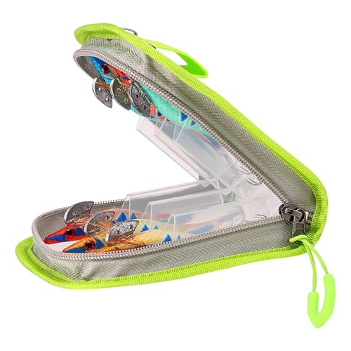 Fishing Tackle Bag, wasserdicht, Hook Cover Organizer, kompaktes Fishing Zubehör, transparent, Schutztasche für Saltwater Tackles Storage, Kajaktrips, Boat Travel, Anfänger, Pro Anglers, grün, Se von Générique